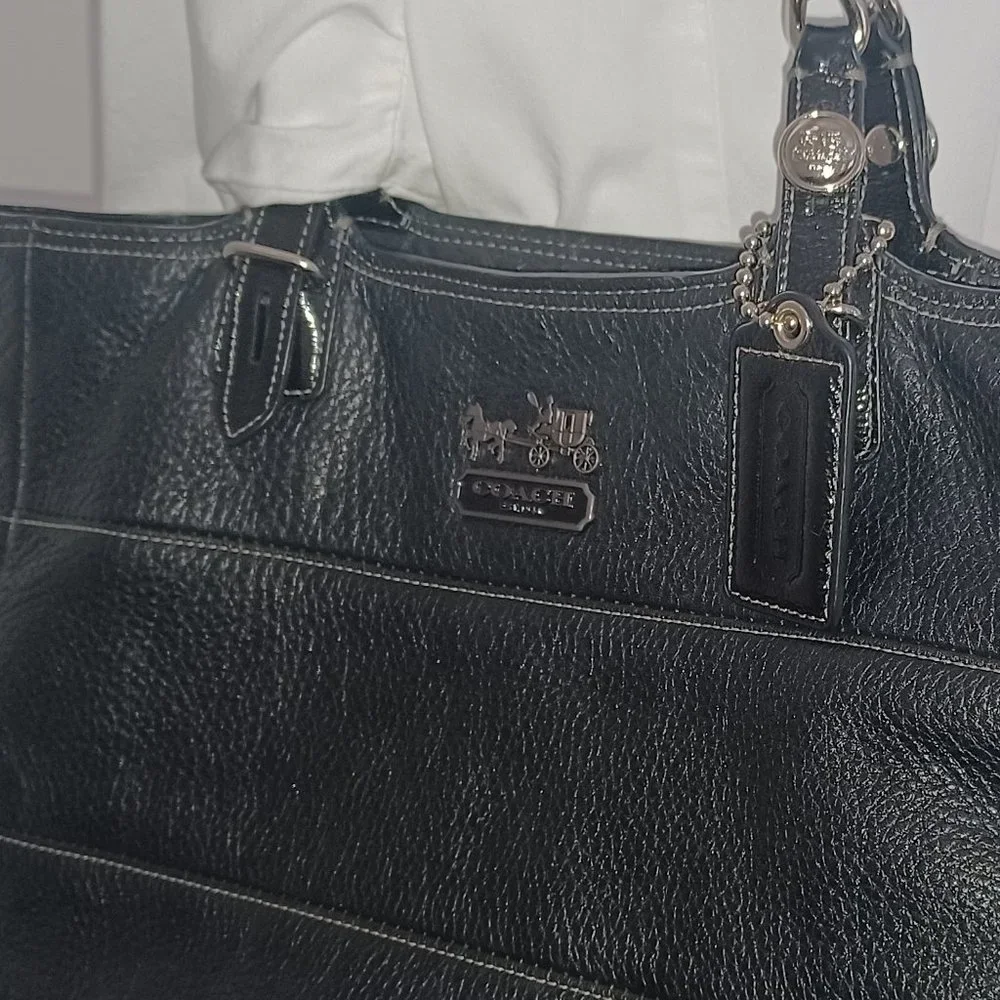 Coach Black Leather Y2K Bag